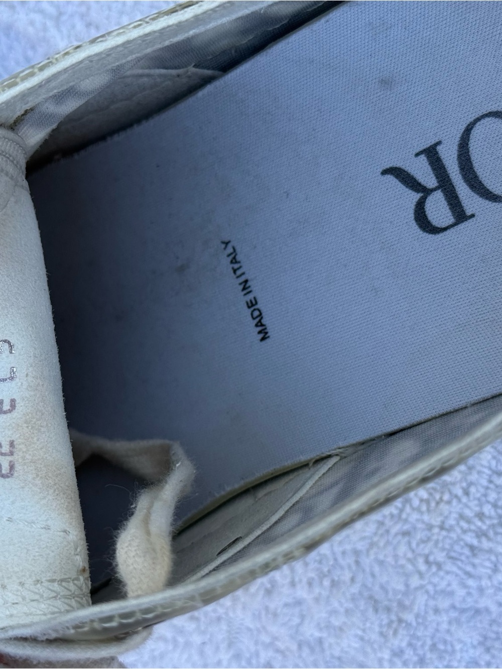 Dior Beige Monogram Low-Top Sneakers - Picture 6 of 6
